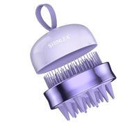 Massaggiatore Cuoio Capelluto - SHINLEA Scalp Massager Spazzola Silicone Capelli per Asciutti e Bagnati Spazzola per Lavare i Capelli Trattamenti Capelli - Viola