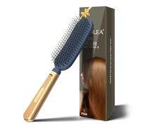 SHINLEA Spazzola per capelli snellente e districante, spazzola massaggiante per capelli lunghi, sottili, ricci, secchi o danneggiati, riduce la rottura, elimina i nodi, setole con punta a sfera