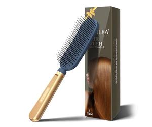 SHINLEA Spazzola per capelli snellente e districante, spazzola massaggiante per capelli lunghi, sottili, ricci, secchi o danneggiati, riduce la rottura, elimina i nodi, setole con punta a sfera