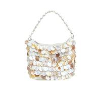 SHINLHUA Borsa a conchiglia Borsa elegante decorata con spaziosa borsa interna per matrimoni e abiti da banchetto Borsa da spiaggia alla