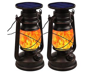 Shinmax Lanterna Solare da Esterno Solari LED Lampada Solare da Esterno Luci Solari Giardino Automatica Energia Solare IP65 Impermeabile Decorativa da Esterno Retrò Giardino,Cortile,Terrace,Portico