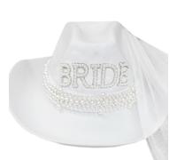 Shinning Bride - Cappello da cowgirl con lettera "Mrs"