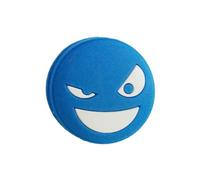 SHINROAD Accessori per racchetta da tennis, ammortizzatore in silicone, ammortizzatore di vibrazioni per prestazioni potenziate, sorriso riutilizzabile, viso blu