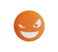 SHINROAD Accessori per racchetta da tennis, ammortizzatore in silicone, ammortizzatore di vibrazioni per prestazioni potenziate, sorriso riutilizzabile, viso arancione