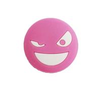 SHINROAD Accessori per racchetta da tennis, ammortizzatore in silicone, ammortizzatore di vibrazioni per prestazioni rinforzate, sorriso riutilizzabile, viso rosso rosa