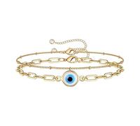 SHINROAD Bracciale a catena a doppio stadio Donne non sorprendenti ecco un titolo di prodotto per l'elenco di sfere decorative da donna in metallo Fibbia regolabile estesa per aragosta, Metallo