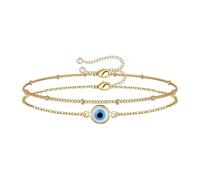 SHINROAD Bracciale a catena a doppio stadio Donne non sorprendenti ecco un titolo di prodotto per l'elenco di sfere decorative da donna in metallo Fibbia regolabile estesa per aragosta, Metallo