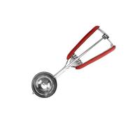 SHINROAD Cucchiaio di alta qualità in acciaio inox antiruggine pala professionale per cuocere squame di frutta con grilletto, per dessert a casa, rosso 3 cm