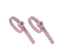 SHINROAD Misuratore di dimensioni della cintura ad anello 2 pezzi Sizer con vetro bloccato per una facile lettura, scala precisa 1-17, misura delle dita flessibile US, 2pcs, plastica, Secondary Stone