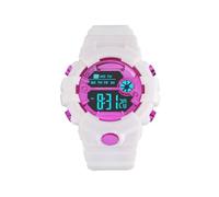 SHINROAD Orologio elettronico alimentato a batteria grande numero digitale Certo Ecco un titolo di prodotto per elettrico descritto LED impermeabile antiscivolo, Rosso rosato, Stile del quadrante