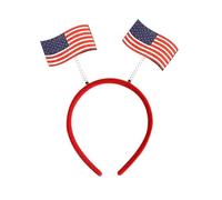 SHINROAD Rosso bianco blu fascia bandiera americana accessori per capelli patriottici per Independence Day Memorial Quarto luglio 1/15 PCS USA -temi copricapo adulti bambini J