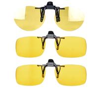 SHINU Clip on per occhiali da vista clip di blocco della luce blu lenti arancioni clip di guida occhiali da sole polarizzati clip on, Eu02b1a11