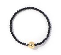 SHINUS BOHO Braccialetti da donna in oro con perline impilabili, in stile bohémien, con perline nere e ciondoli per amicizia, gioielli alla moda, regalo per lei