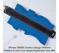 Shinwa 78005 Contour Gauge 250 mm Plubber B con strumento duplicatore a forma...