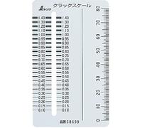 SHINWA Sokutei Crack Scale Card Type 58699 Materiale: acciaio inossidabile
