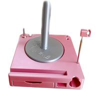 Shiny Portable Multi-Functional Yarn Spool Box, Rotating Pendulum Yarn Ball Dispenser Stand,Upgraded Yarns Holder for Knitting and Crocheting, Yarns Spinner as Gift for Knitting Lovers (Bright Pink)