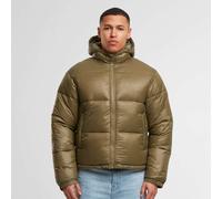 Urban Classics Giacca trapuntata Shiny Puffer Jacket With Hood TB7585 S Verde