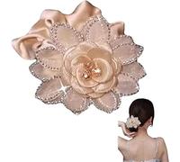 Shiny Rhinestone Flower Headband Elegant Flower Headband New Flower Bead Hair Band Rose Flower Rhinestone Glitter Hair Band for Women and Girls