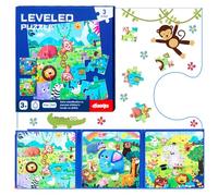 Shinybox Puzzle per Bambini, Puzzle Magnetici per Bambini, Giochi Educativi Montessori, Giochi da Viaggio per Bambini, Regalo per il Viaggio, Giocattoli Educativi per Bambini a partire dai 3 4 5