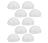 SHINYPASING 10 Pezzi Globi Trasparenti per Trucco Lampada da Bagno Sostituzione Paralume Emisferico per Specchio Illuminazione Uniforme Camera da Letto Soggiorno