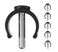 SHINYPASING 6 Pezzi Morsetto per Stampelle a Forma di C in Abs e Acciaio | Aggancio Rapido e Sgancio Facile, Tenuta Stabile e Sicura, per Stampelle e Bastoni da Passeggio