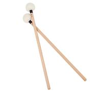 SHINYPASING Bacchette per Timpani e Batteria Testa in Feltro e Manico in Legno 2 Pezzi Accessori per Percussionisti in Contesti Live e Studio
