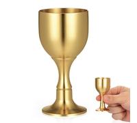 SHINYPASING Calice Messa in Ottone Multi-funzionale Color Oro, Coppa Rituale per Tè e Vino, Comodo da Tenere, per Cena Formale e Decorazione Buddista