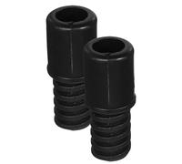 SHINYPASING Connettore Manico Scopa Nero Plastica 22Mm Set 2 Pezzi Terminale Ricambio per Paletta e Strumenti di Pulizia Domestica, Controllo Migliore