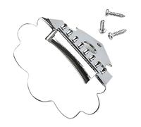 SHINYPASING Cordiera e Design Elegante in Acciaio Inossidabile per Mandolino Argento Eccellente Conduzione del Suono Forma a Nuvola per Migliorare L'esperienza di Suonata