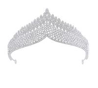 SHINYPASING Corona Elegante da Sposa in Lega Strass, Copricapo alla Moda per Matrimonio e Feste, Cerchietto Resistente e Comodo Adatto a Vari Stili di Abito da Sposa