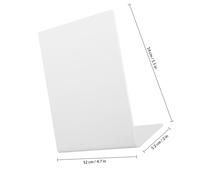 SHINYPASING Espositore Nfc in Plastica Bianco Elegante per Schede e Tag Supporto da Tavolo Stabile e Portatile per Retail Eventi e Controllo Accessi