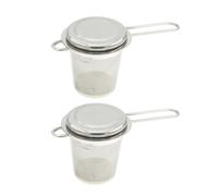 SHINYPASING Filtro per Tè in Acciaio Inossidabile 2 Pezzi, Filtro da Tè Facile da Pulire e Sicuro, Infusore per Tisane per Uso Domestico