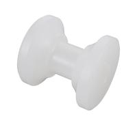 SHINYPASING Rullo per Ancora Barca in Nylon Bianco Foro 18 MM | Ricambio per Sistemi di Ancoraggio, Scorrimento Fluido, Minore Usura della Cima, per Yacht e Ormeggio