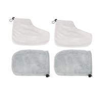 SHINYPASING Set 2 Paia Guanti Paraffina Mani e Copripiedi in Cotone Termico per Terapia Cera, Idratante per Spa, Casa e Salone di Bellezza, Protezione Mani e Piedi per Colore Colore Casuale