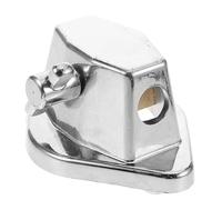 SHINYPASING Supporto Regolabile per Gambe Grancassa Batteria in Metallo Cromato con Rondella Antiurto in Gomma Silenziosa Piedini per Tom da Pavimento Accessorio Compatto per Batteristi