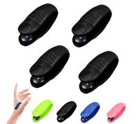 ShinySlim De_toxification e SLI_mming LI4 punti di agopressione clip, emicrania sollievo clip punto di pressione clip di massaggio, facile efficace sollievo ansia tensione (Nero)