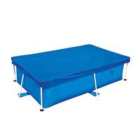 Shinyzone 260x170x61 Telo di Copertura per Piscina Rettangolare,Resistente Tela Cerata Antipolvere Antipioggia Antivento Rinforzato per Piscine Rettangolari Fuori Terra,Blu