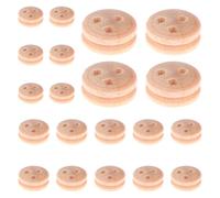 Ship Model Pulley - Reusable Wooden Wheels, 20 x Portable Ship Model Building Kit Accessories, Miniature Sailing Boat Parts For Men Women | DIY Wooden Supplies | Barca Construction Tools for Hobbyists