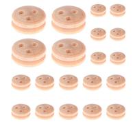 Ship Model Pulley - Reusable Wooden Wheels, 20 x Portable Ship Model Building Kit Accessories, Miniature Sailing Boat Parts For Men Women | DIY Wooden Supplies | Barca Construction Tools for Hobbyists