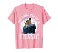 Ship Solo Una Ragazza Che Ama Titanic Boat Titanic Ragazze Donna Maglietta