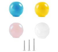 ShipeeKin 4x manopole per mobili, Pomelli per cassetti colorate per cameretta per bambini, cassettiere, armadi, maniglie in ceramica