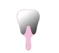 Shipenophy Specchio, Simpatico Specchietto a Forma di Dente per L'osservazione Orale, con Pellicola Protettiva Trasparente, Formato Mini, 3 Colori, Materiale PC, 25 X 13,5 Cm (Rosa)