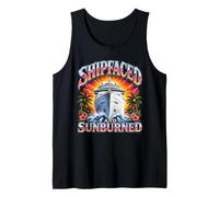 Shipfaced E Sunburned Divertente Crociera Party Canotta