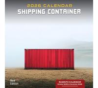 Shipping Container 2026 Calendar: Industrial and port scenes with vibrant container stacks