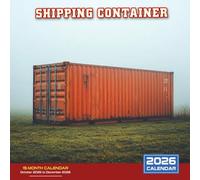 Shipping Container 2026 Calendar: Industrial and port scenes with vibrant container stacks