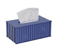 Shipping Container Paper Holder - Container Tissue Storage Dispenser, Exquisite Stylish Tissue Box Storage Case For Living Room Study Room Kitchen Work Area Bedroom, Durable Practical Home Organizatio