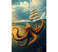 Shipping Saga Tenacles In The Deep Journal: a DOT GRID notebook for self-expression