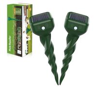Shiptree 2 Pezzi Dissuasori per Talpe, Repellente per Topi, Dissuasore per Topi, Scaccia Talpe per Scoiattoli di Terra, Serpenti-Verde