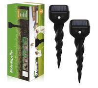 Shiptree Dissuasori per Talpe 2 Pezzi, Dissuasore per Topi, Repellente per Topi, Scaccia Talpe per Scoiattoli di Terra, Serpenti, Visoni-Nero