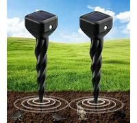 Shiptree Dissuasori per Talpe, 2 Pezzi Dissuasore per Topi, Repellente per Topi, Scaccia Talpe per Scoiattoli di Terra, Serpenti, Visoni-Nero